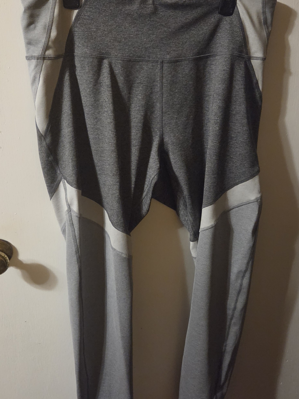Old Navy Womens Two-Tone Gray Colorblock Leggings